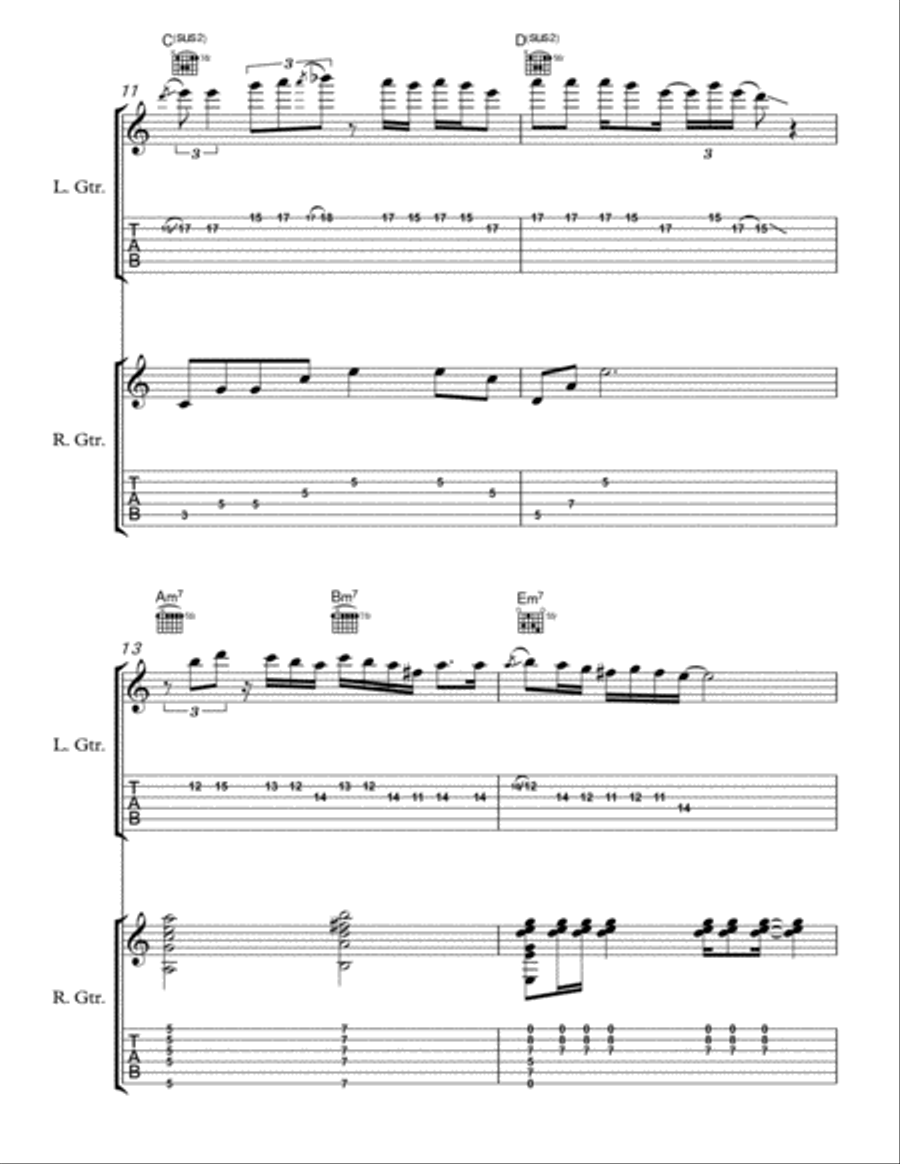Promised Land Electric Guitar scores gallery preview page 4