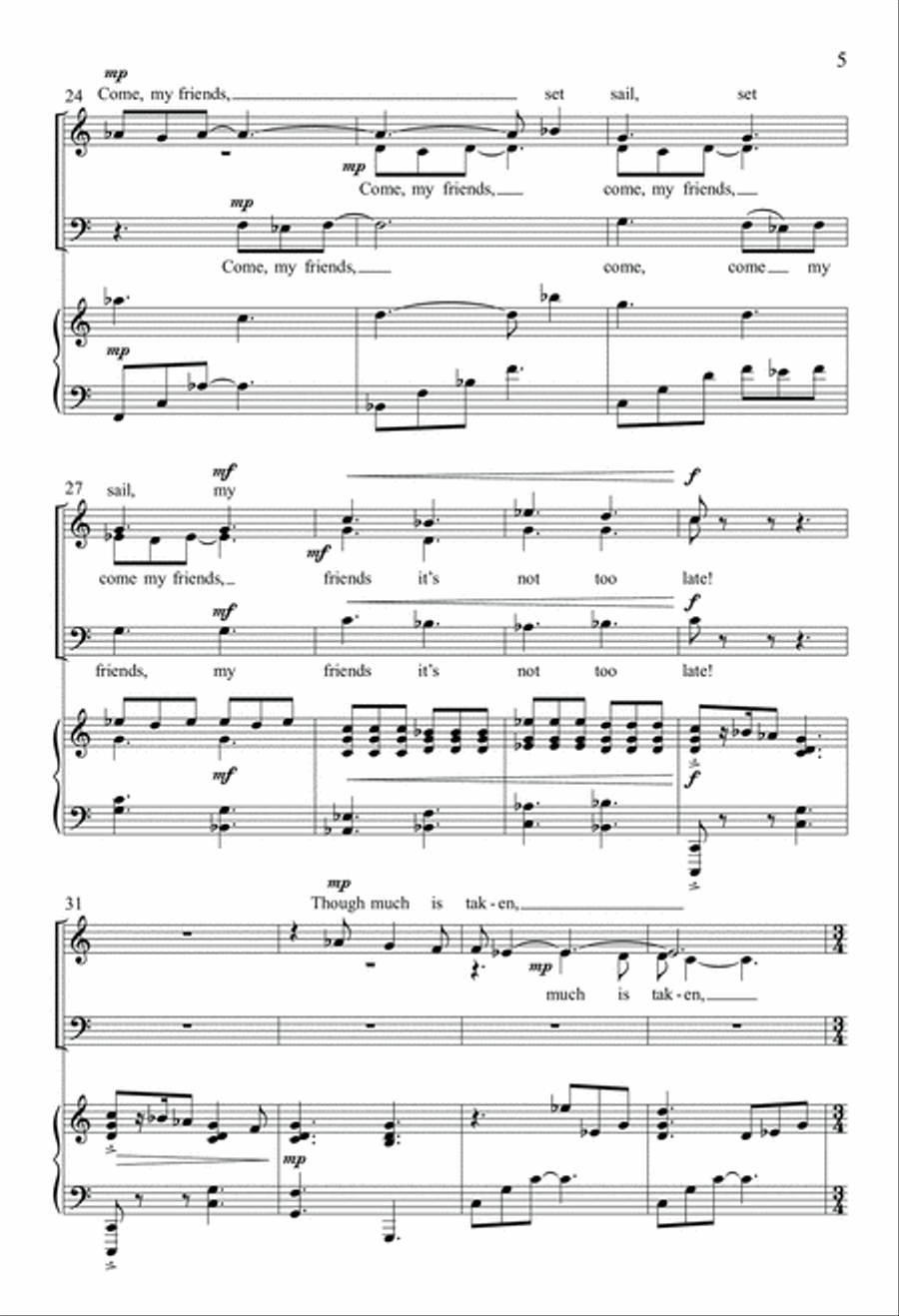 Ode to Ulysses 3-Part scores gallery preview page 5