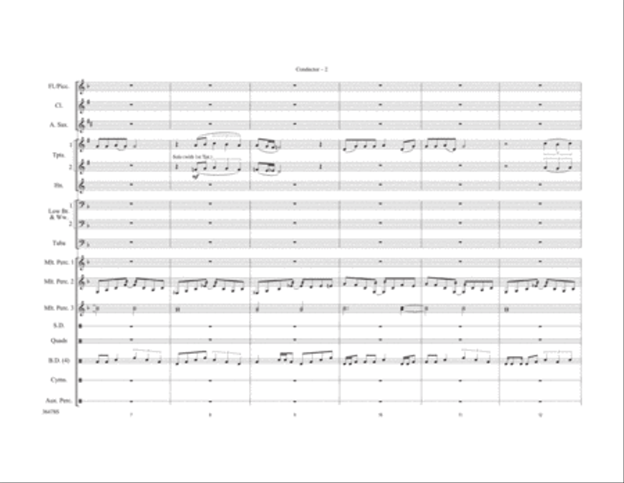 The Wizard of Oz Meets The Wiz, Part 3 Marching Band scores gallery preview page 3