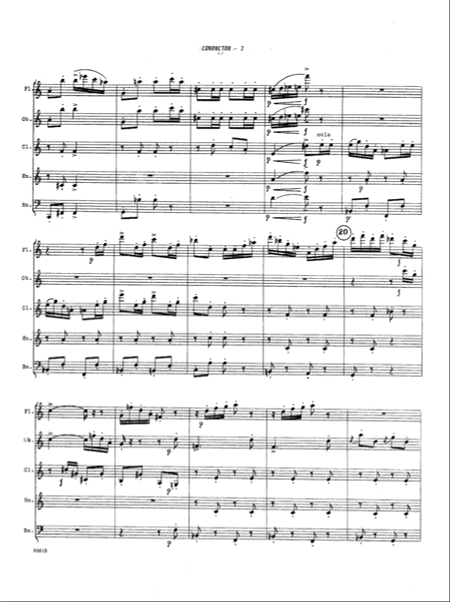 Polka (from the Golden Age) Woodwind Quintet scores gallery preview page 3