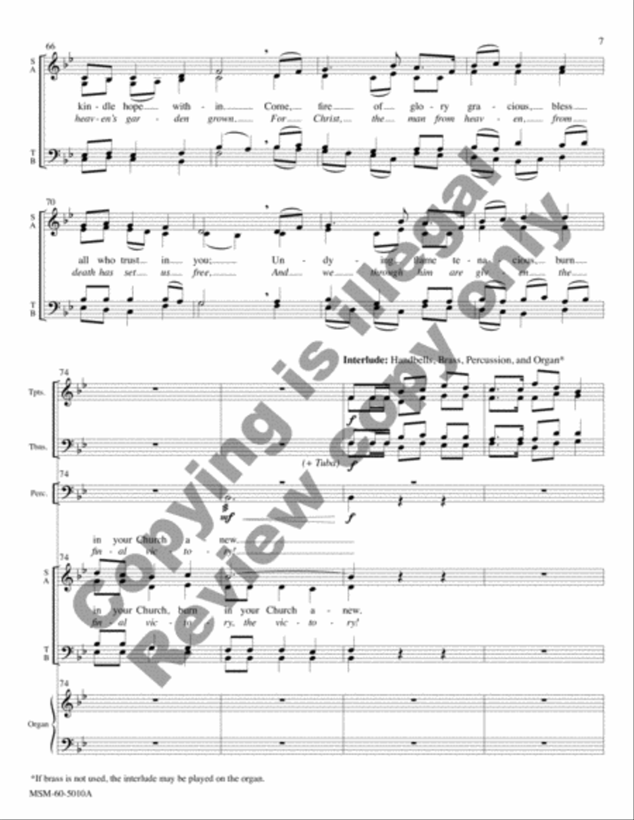 O Spirit All-Embracing (Full Score) Choir scores gallery preview page 15