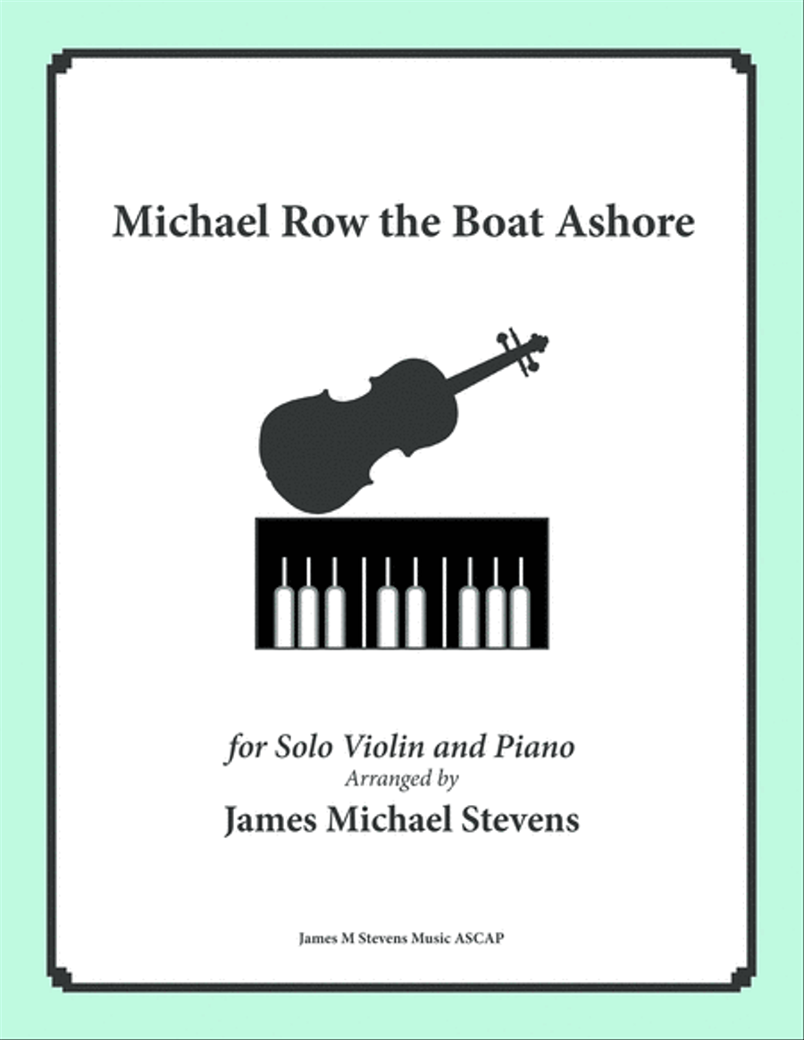 Michael Row the Boat Ashore - Violin & Piano Violin Solo scores gallery preview page 1