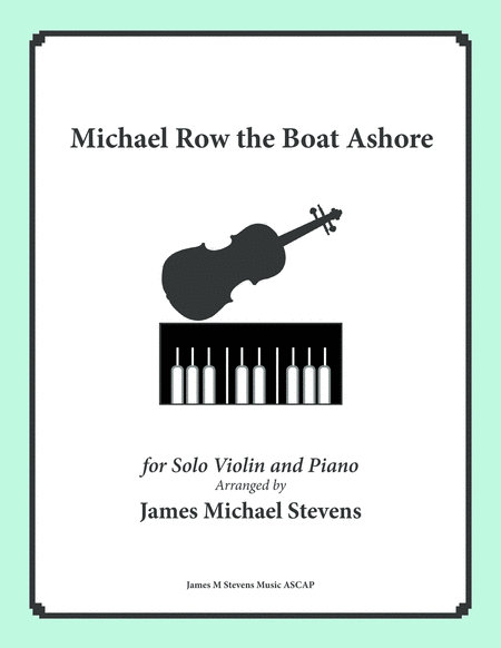 Michael Row the Boat Ashore - Violin & Piano image number null