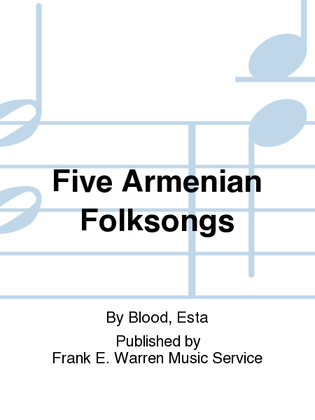 Book cover for Five Armenian Folksongs