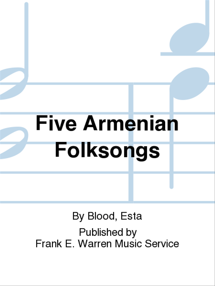 Five Armenian Folksongs Five Armenian Folksongs Flute scores gallery preview page 1