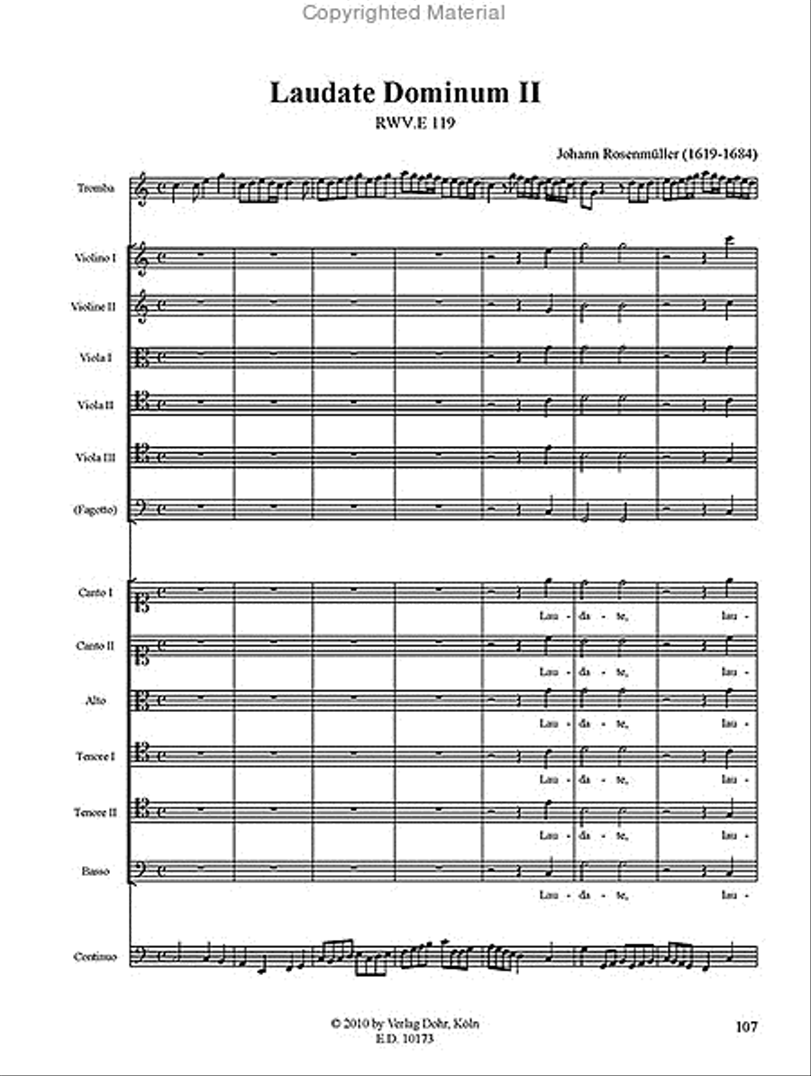 Vesperpsalmen 6: Laudate Dominum u.a. -Psalm 114 (116), 116 (117) und 119 (120)- Choir scores gallery preview page 4