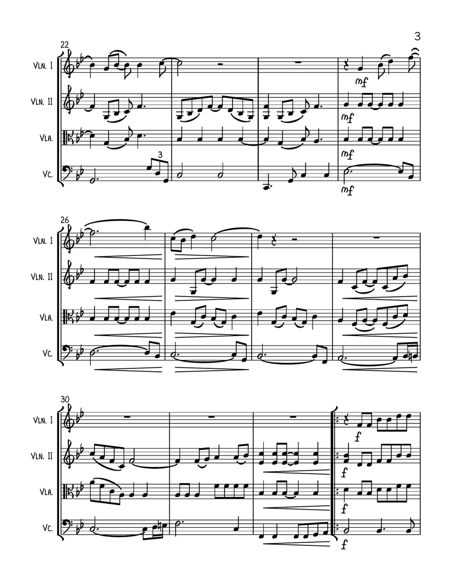 Rocket Man (i Think It's Gonna Be A Long Long Time) String Quartet scores gallery preview page 3