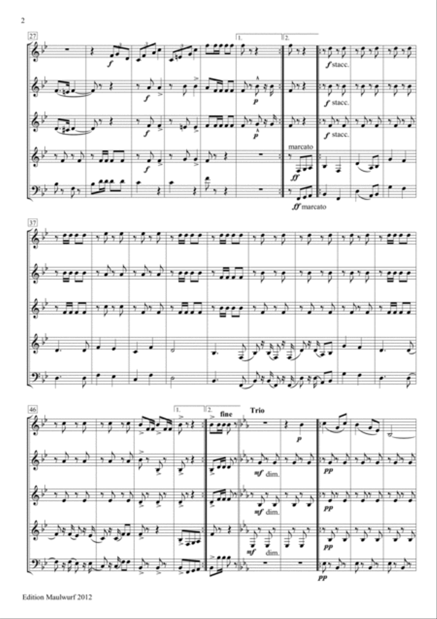 7 Marches Horn scores gallery preview page 4