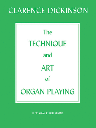 Book cover for Technique and Art of Organ Playing