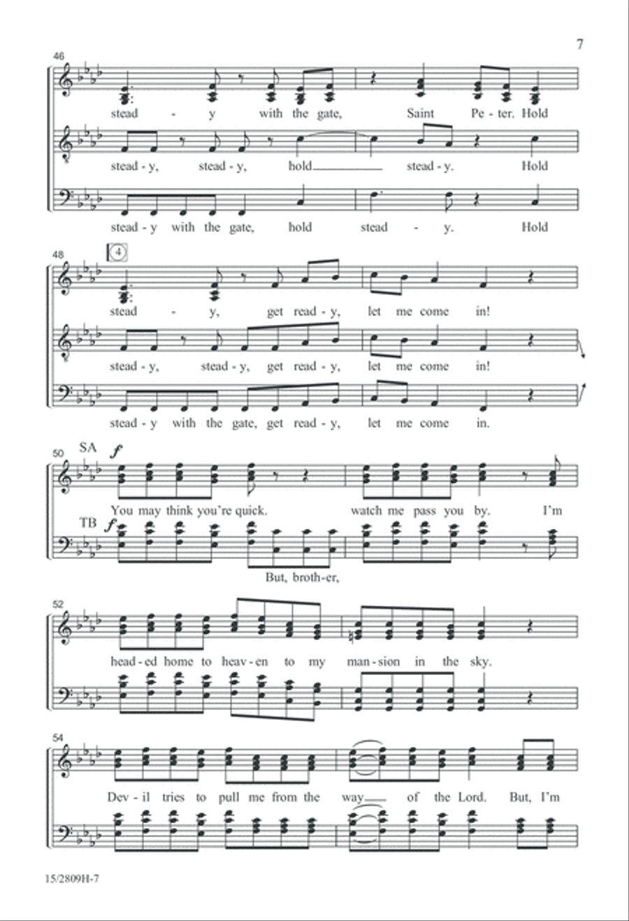 Hold Steady with the Gate Divisi scores gallery preview page 8