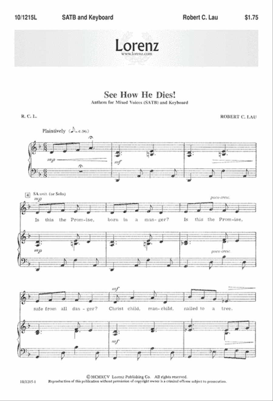 See How He Dies See How He Dies 4-Part scores gallery preview page 2
