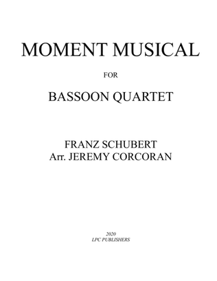 Book cover for Moment Musical for Bassoon Quartet