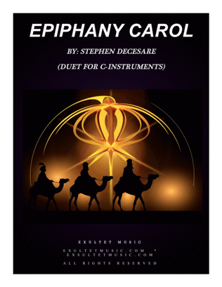 Book cover for Epiphany Carol (Duet for C-Instruments)