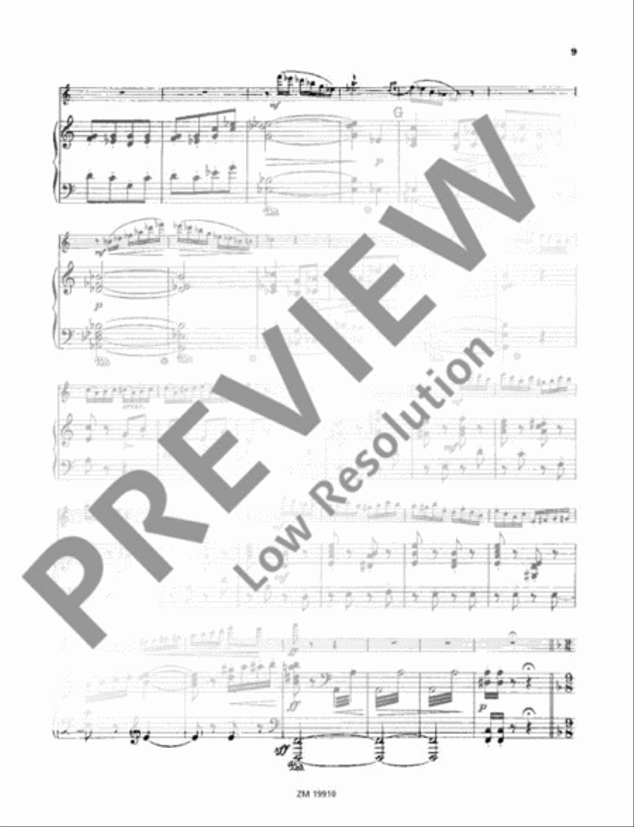 Ballade Flute Solo scores gallery preview page 10