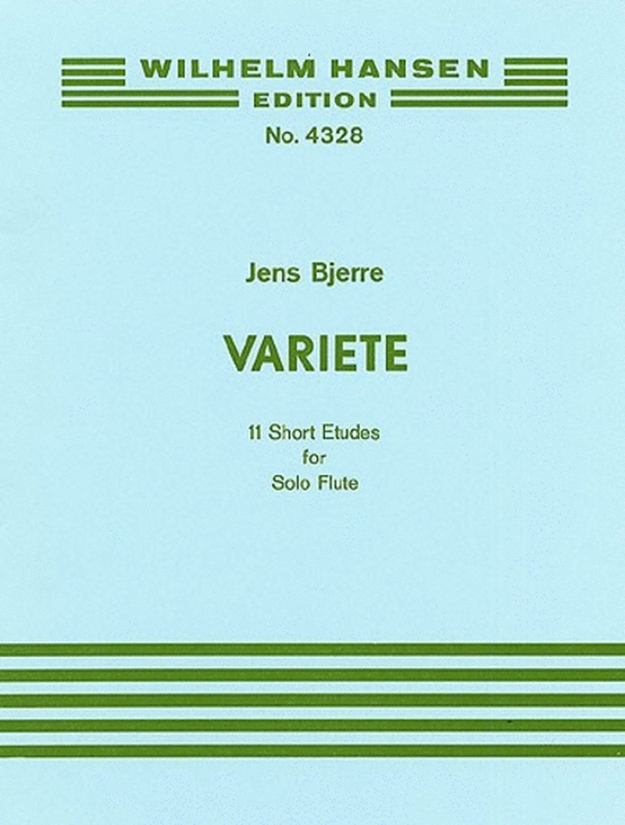 Variete Eleven Short Etudes For Flute Solo