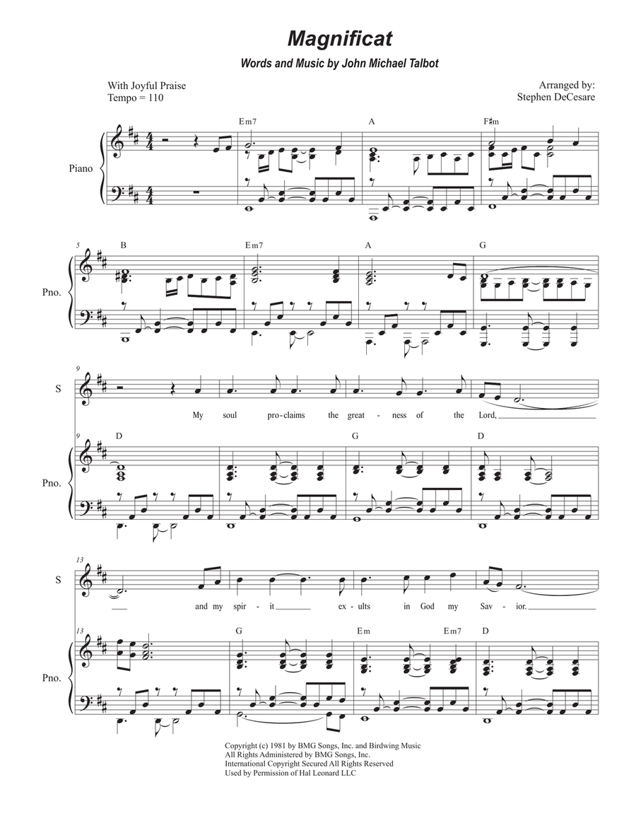 Magnificat Magnificat 2-Part scores gallery preview page 1