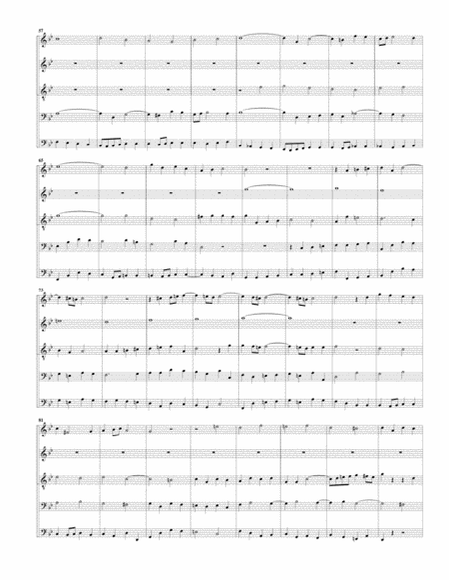 Coro: Ach Gott, vom Himmel sieh darein, BWV 2 (arrangement for 5 recorders)
