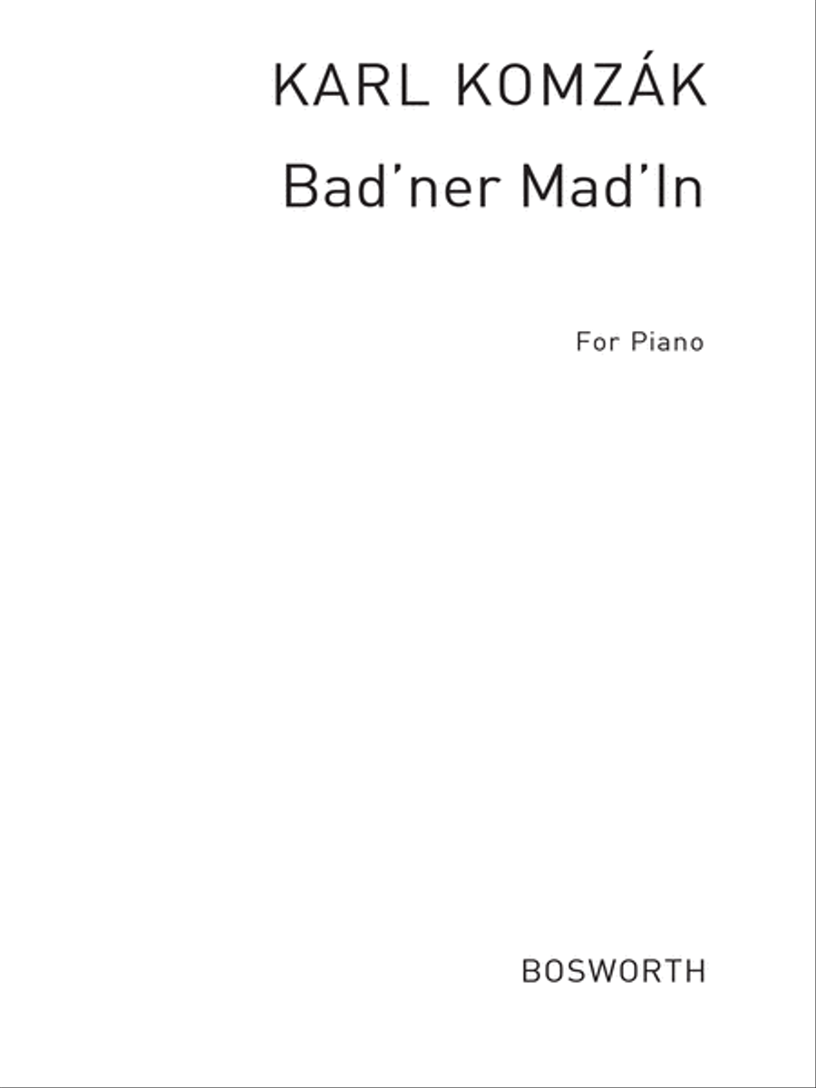 Bad'ner Madl'n Piano Solo scores gallery preview page 1