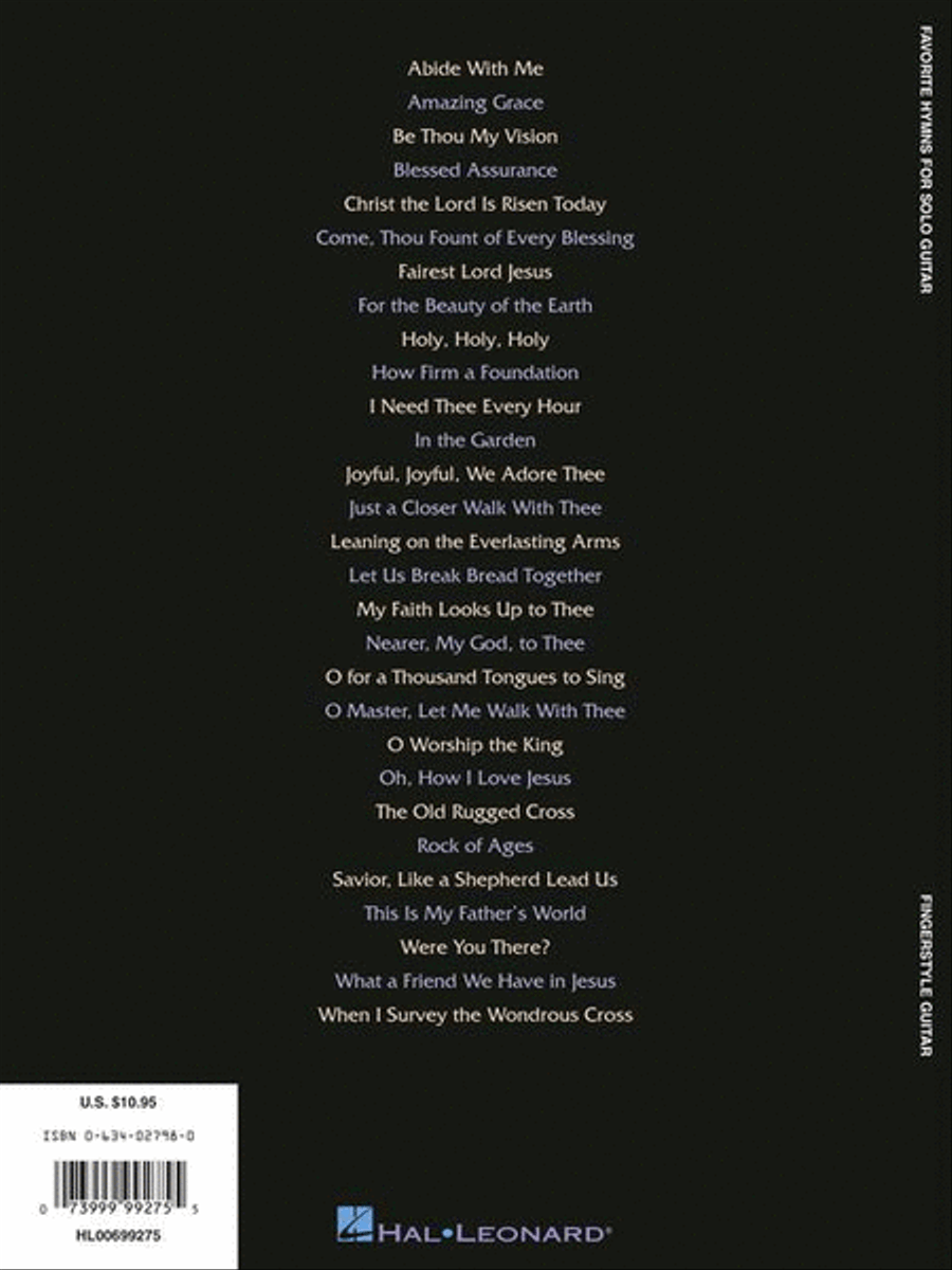 Favorite Hymns for Solo Guitar Electric Guitar scores gallery preview page 6