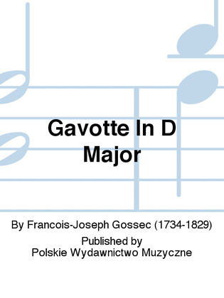 Book cover for Gavotte In D Major