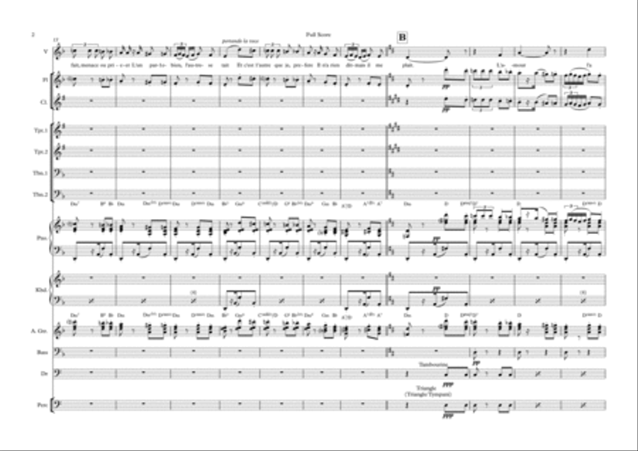 Habanera - Female Soprano with 12 Piece Band Flute scores gallery preview page 2