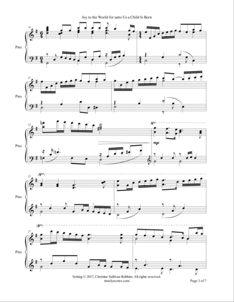 For the Crowning of the Year: Piano Arrangements to Celebrate Advent, Christmas, and the New Year Piano Solo scores gallery preview page 5