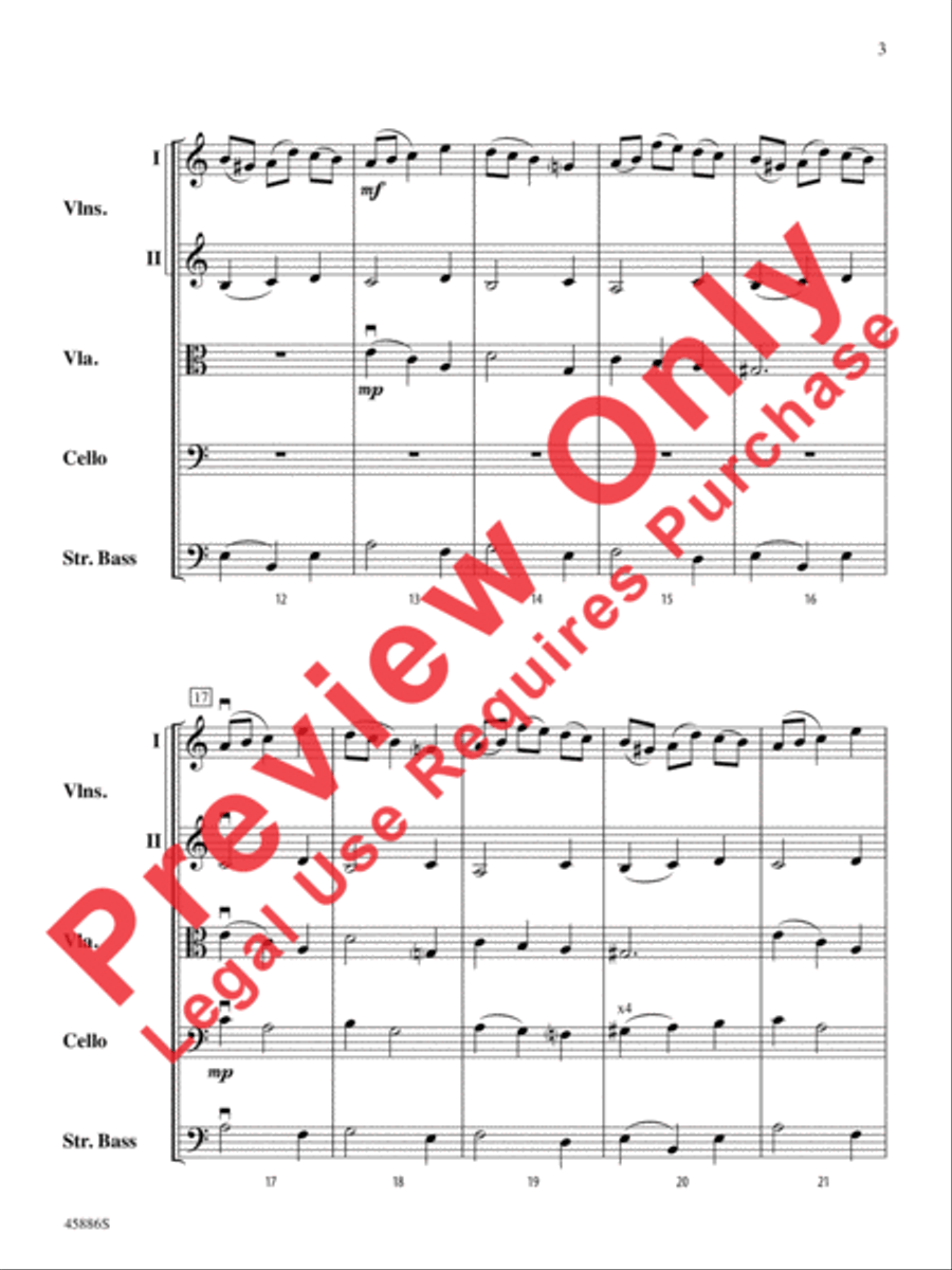 Passacaglia Passacaglia String Orchestra scores gallery preview page 3