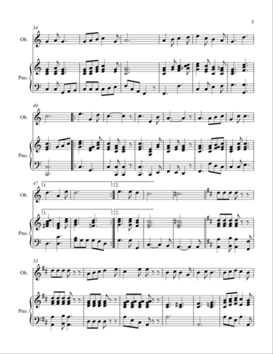 Rock of Ages and Love Lifted Me Woodwind Duet scores gallery preview page 3