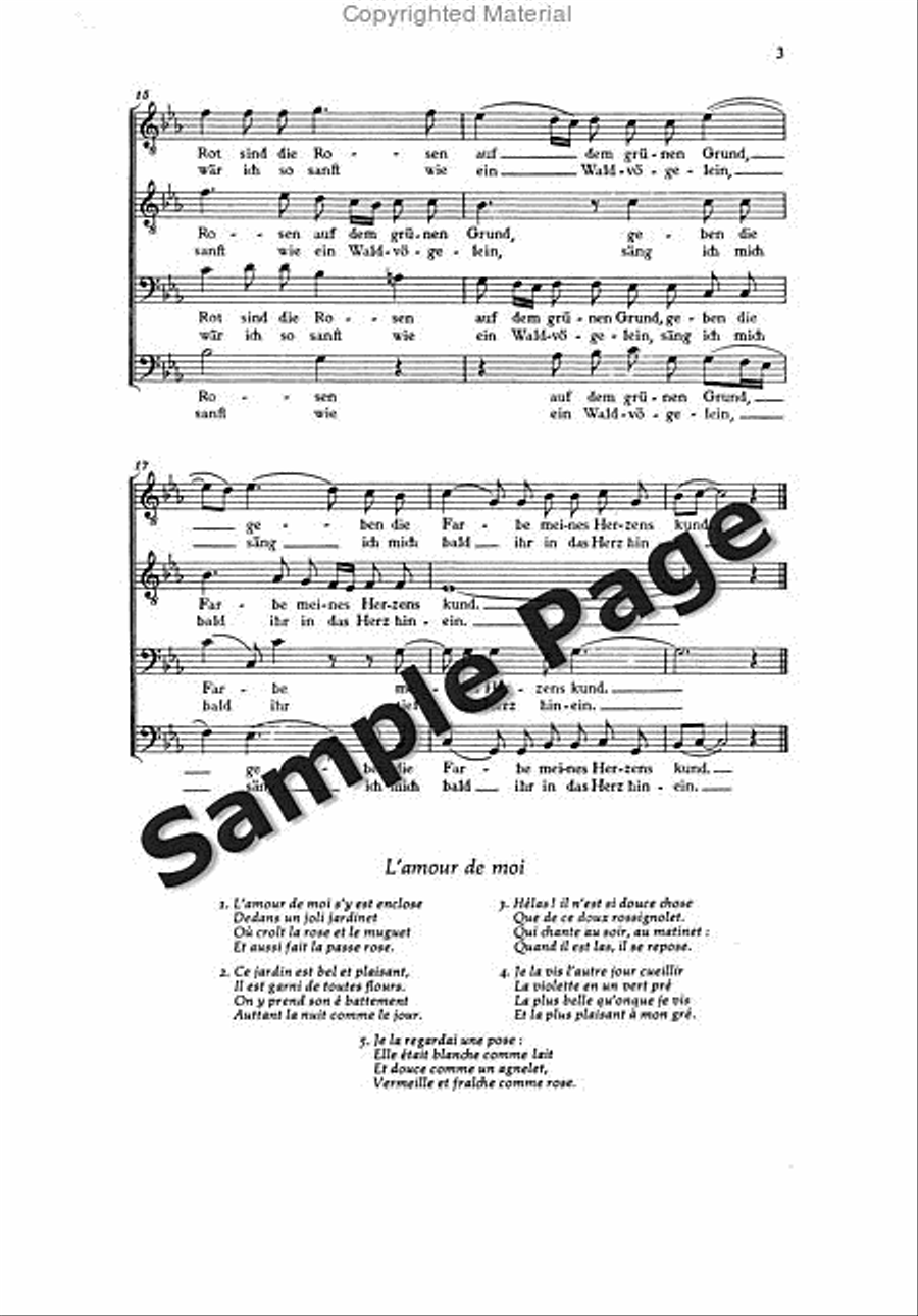 Motte D De Hab Meine Liebe Wohl Verborgen TTBB scores gallery preview page 4