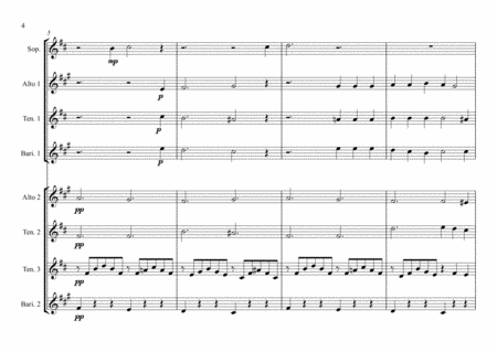 Amor - Lamento Della Ninfa (Monteverdi) (Sax Choir) image number null