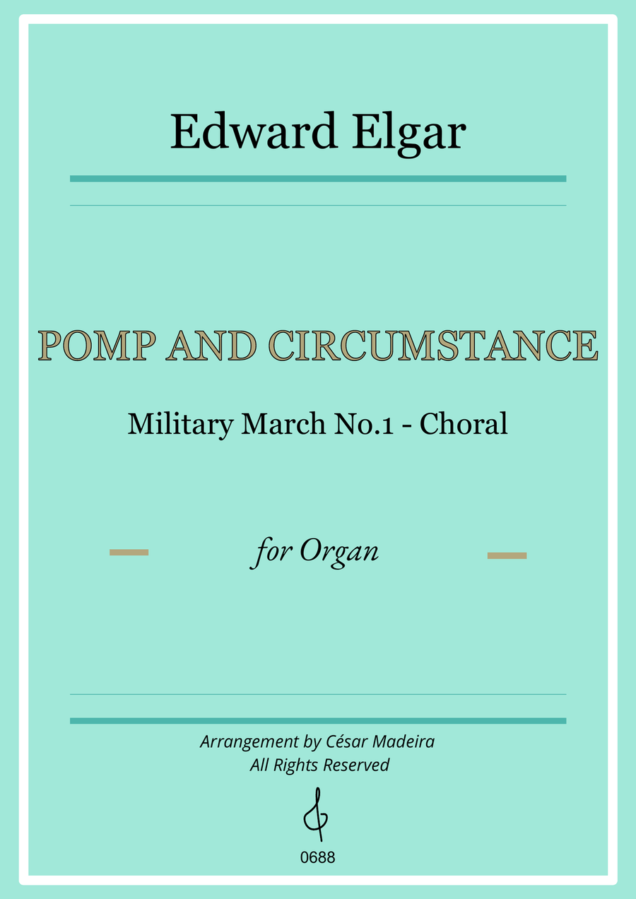 Pomp and Circumstance No.1 - Organ Solo (Full Score) Organ Solo scores gallery preview page 1
