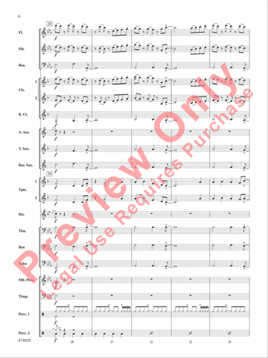 Rhythmicity Concert Band scores gallery preview page 7