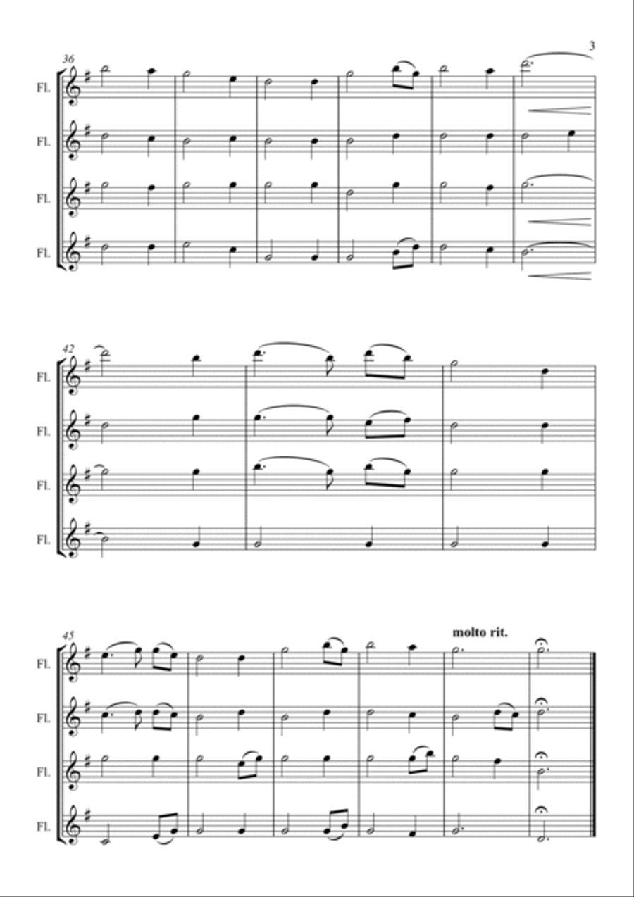 Amazing Grace Woodwind Ensemble scores gallery preview page 3