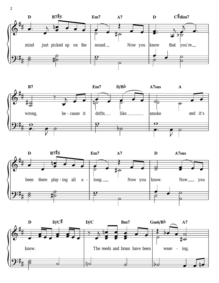 One Flight Down Easy Piano scores gallery preview page 2