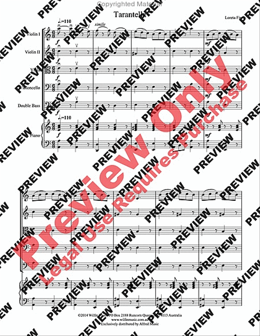 Tarantella String Orchestra scores gallery preview page 4