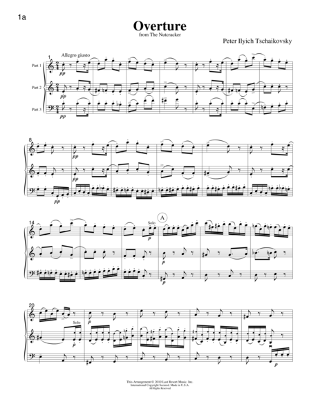 Music for Three, Christmas - Score