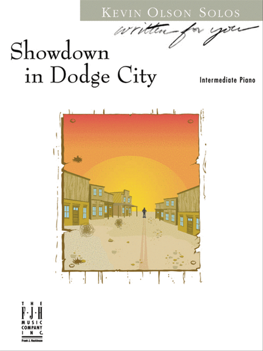 Showdown in Dodge City Piano Solo scores gallery preview page 2