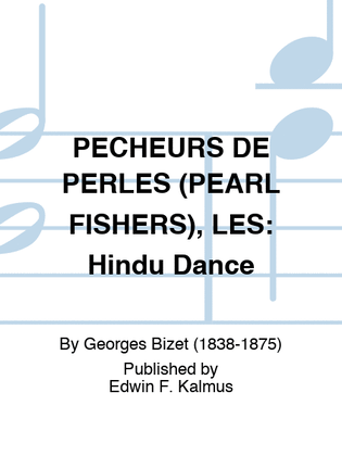 Book cover for PECHEURS DE PERLES (PEARL FISHERS), LES: Hindu Dance