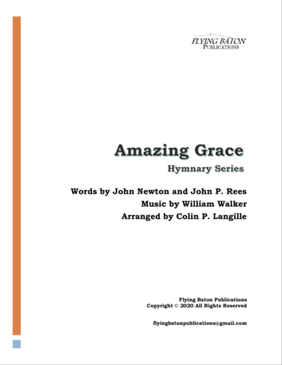 Amazing Grace Unison Choir scores gallery preview page 1