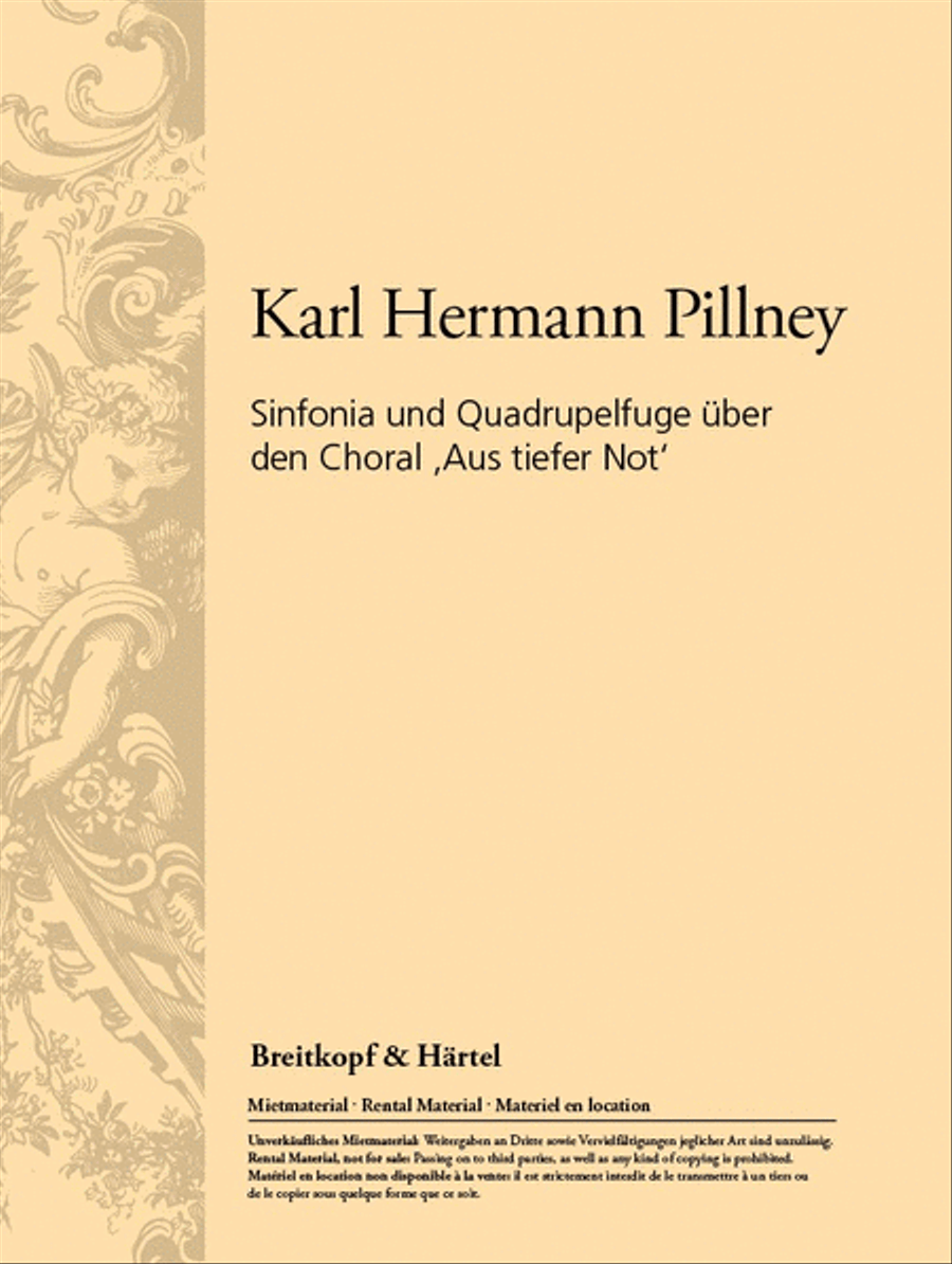 Sinfonia and Quadruple Fuge on the Chorale “Aus tiefer Not” Bassoon scores gallery preview page 1