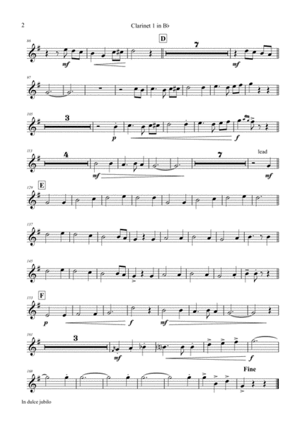 In dulci jubilo - Christmas Song - Jazz Waltz - Clarinet Quintet