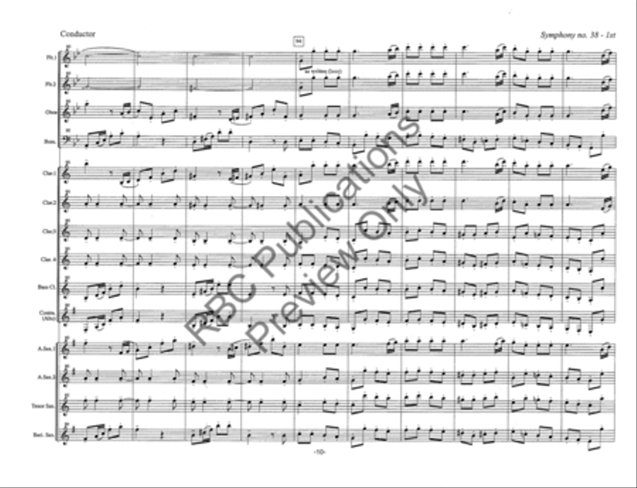 Symphony #38 Mvt 1 (Score) Score scores gallery preview page 13