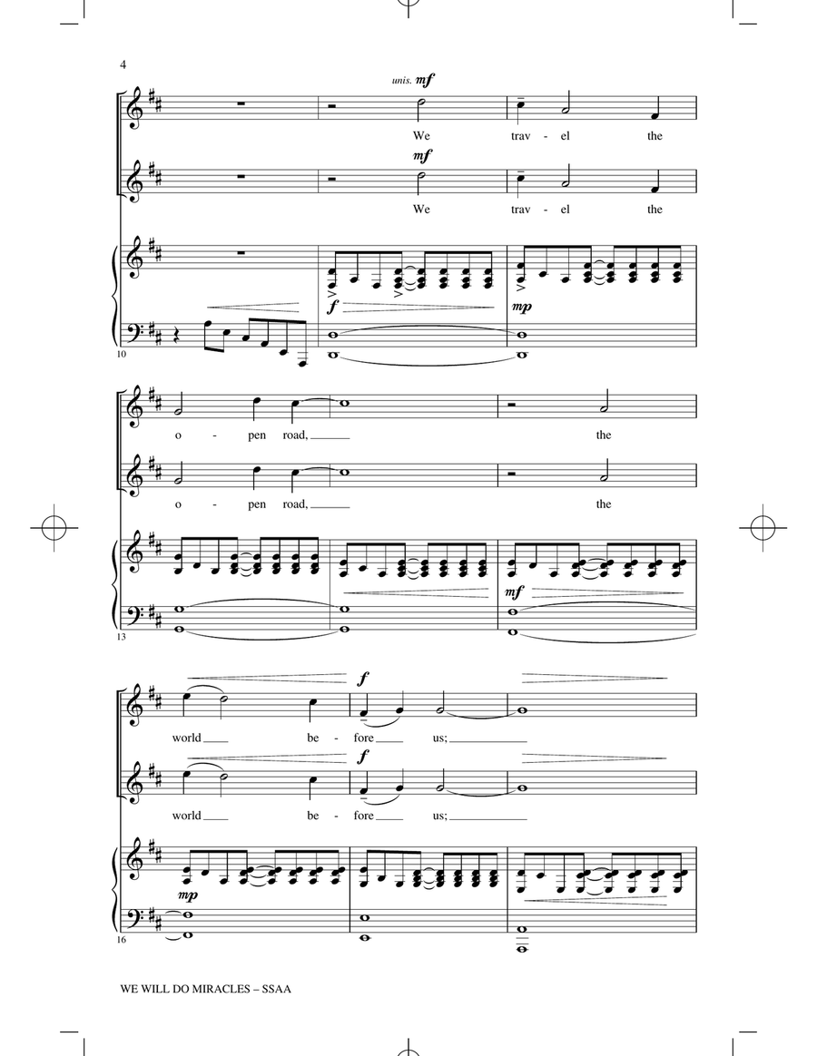 We Will Do Miracles We Will Do Miracles SSA scores gallery preview page 2