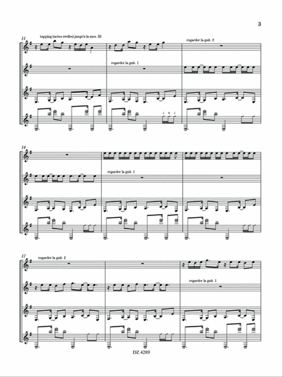 Cubana Guitar Ensemble scores gallery preview page 3