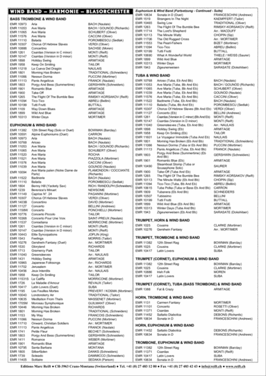Concerto Piccolo Concert Band scores gallery preview page 11