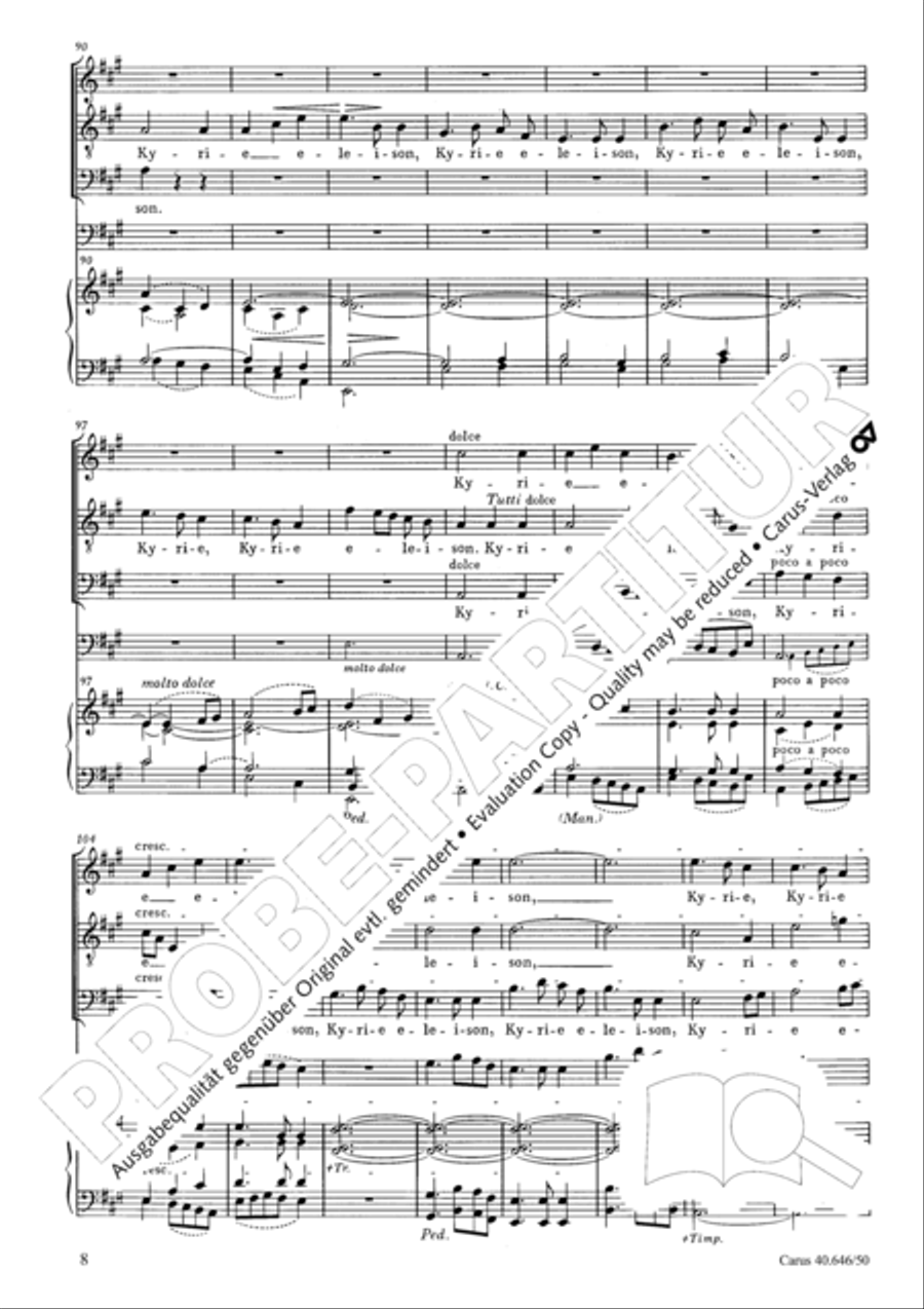 Mass in A major STB scores gallery preview page 10