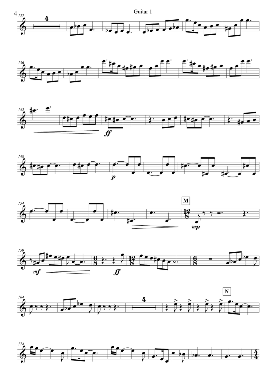 Ploughman's Progress for four guitars Guitar Ensemble scores gallery preview page 6