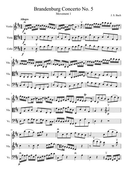 Brandenburg Concerto No. 5 image number null