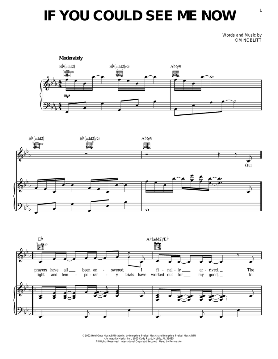 If You Could See Me Now Acoustic Guitar scores gallery preview page 1