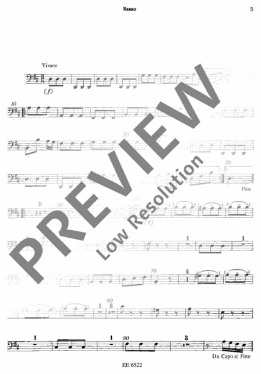 Concerto D major Part scores gallery preview page 6